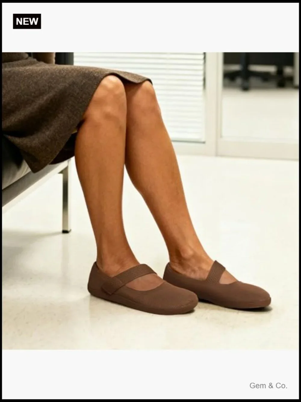 Women's Mary Jane Ballet Flats Barefoot Knit Wide Toe Box Arch Support Dressy